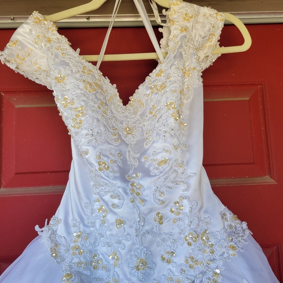 Golden Gate Wedding Ball Gown sz 8 - Picture 3 of 16